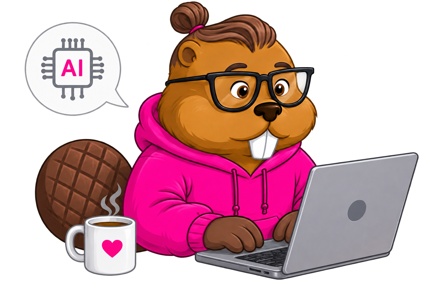 Byte, the Edge of Context beaver